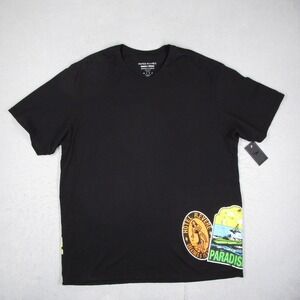 Paper Planes Mens 2XL Black Graphic T-Shirt Hotel Revere Paradise 200250-001-2XL